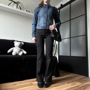 Vintage 90s Jacob Denim Full-Zip Biker Jacket